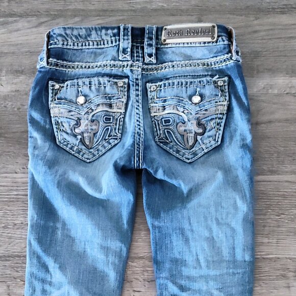 Rock Revival Sundee Mid Rise Stretch Jeans - Women's 25 - Picture 4 of 4